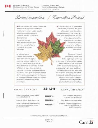 Канадский патент на биозагрузку Alta Bioload