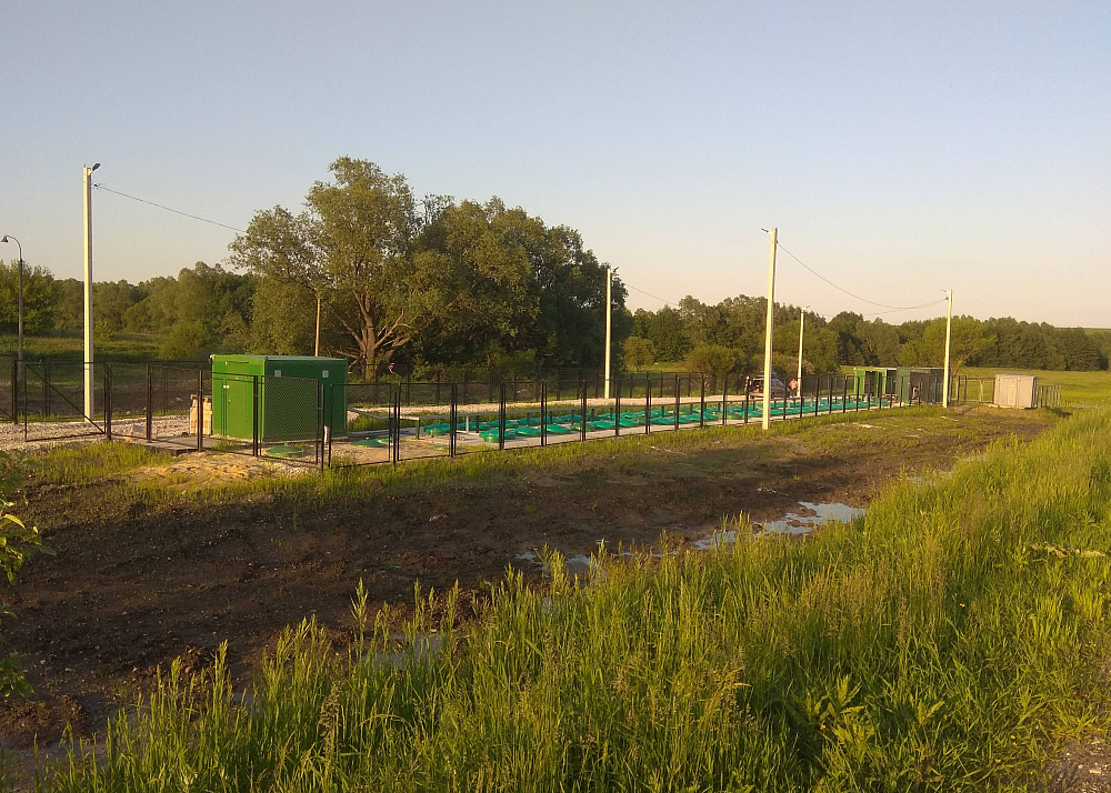 Хозяйственно-бытовой сток - 200м3 в сутки, коммунальные очистные сооружения поселка, п. Сапожок, Рязанская обл.