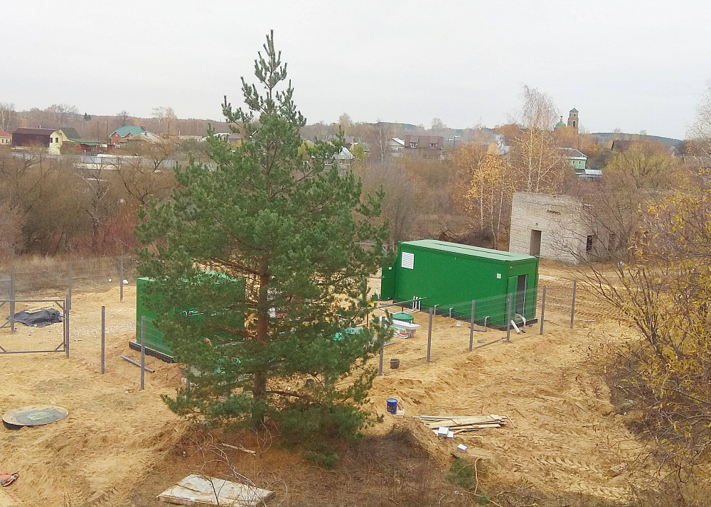 Хозяйственно-бытовой сток - 30м3 в сутки, коммунальные очистные сооружения поселка, п. Новый Киструс, Рязанская обл.